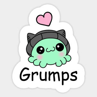 Chibi Grumps the Octopus Sticker